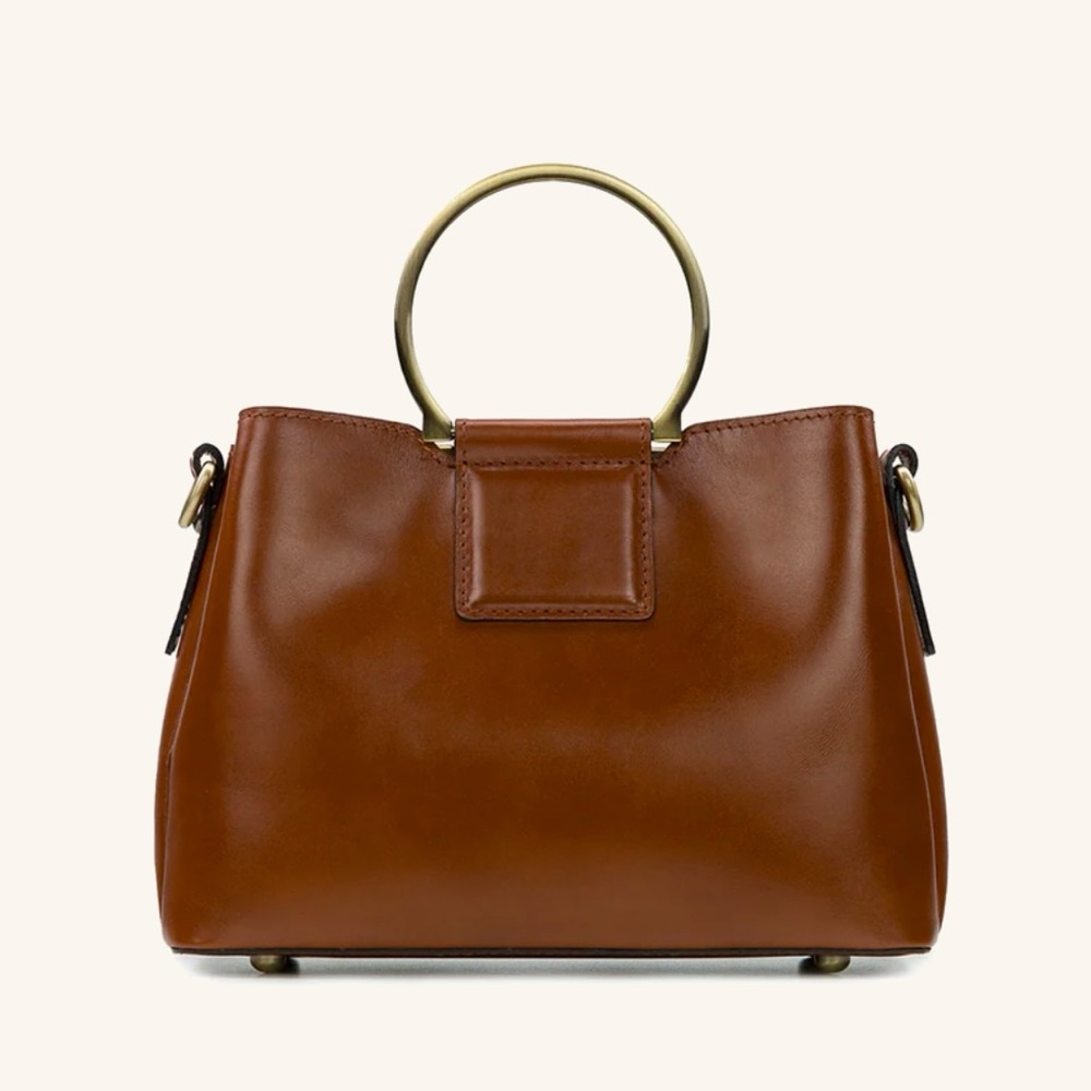 Patricia Nash Empoli Heritage Satchel with ring handle and crossbody strap NWT - Picture 3 of 9